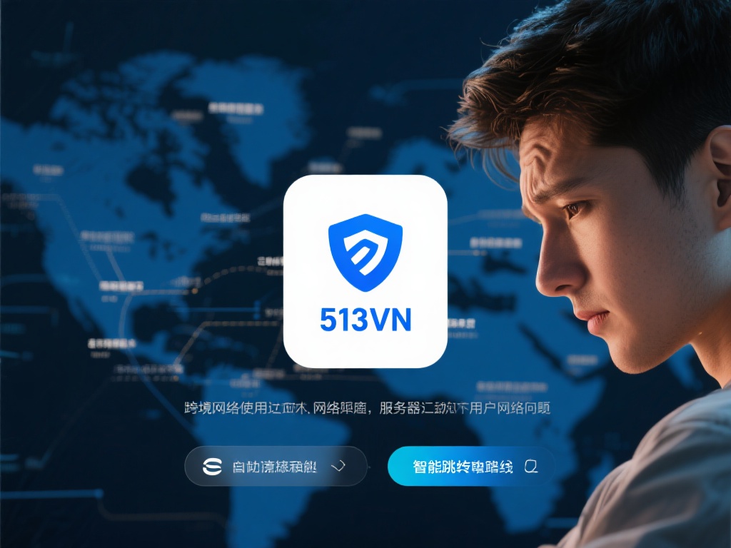 513VPN互联加速神器,畅游全球网络无界限 在跨境网络使用中,网络延迟和服务器拥堵是不少用户面
